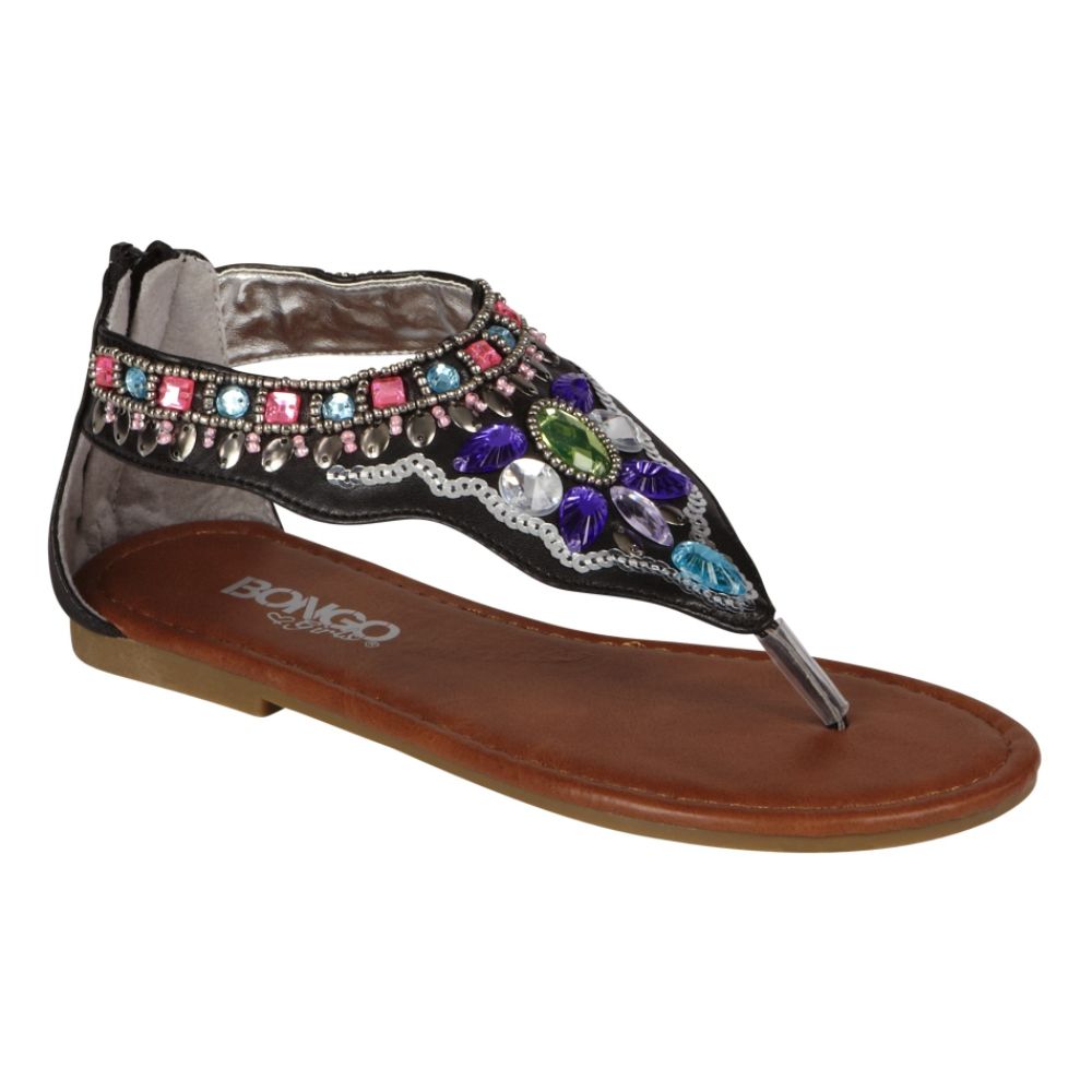 Bongo Girl's Pippa Thong Sandal - Black at Sears.com