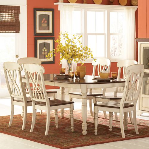 Oxford Creek 7-Piece Antique White Dining Set