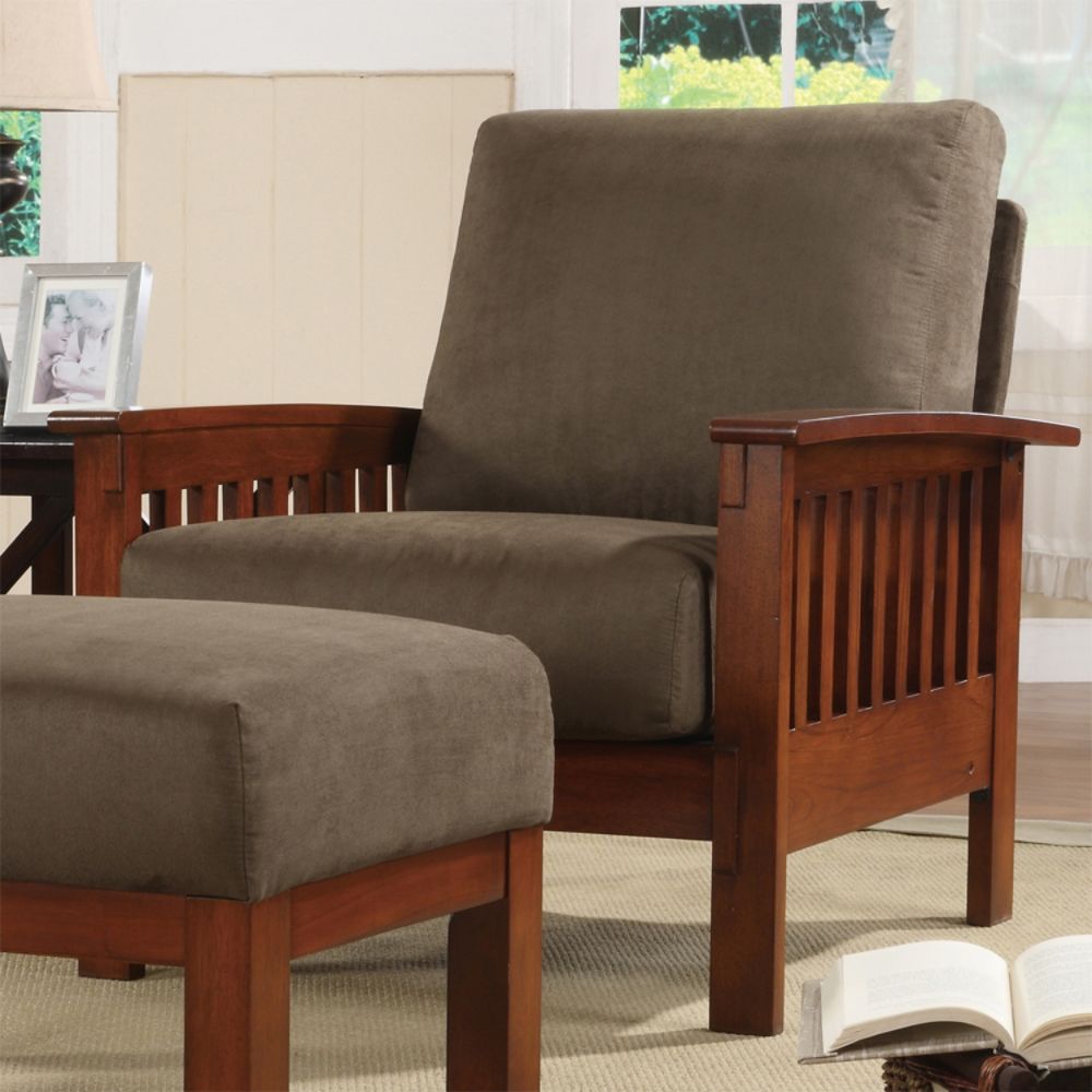 Oxford Creek Mission-style Oak and Olive Chair at Kmart.com