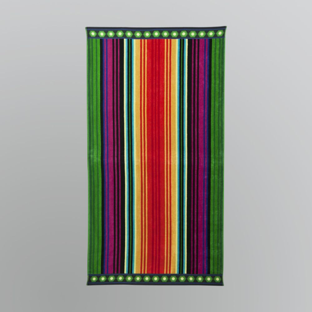 Essential Summer Jacquard Beach Towel - Stripes at Kmart.com