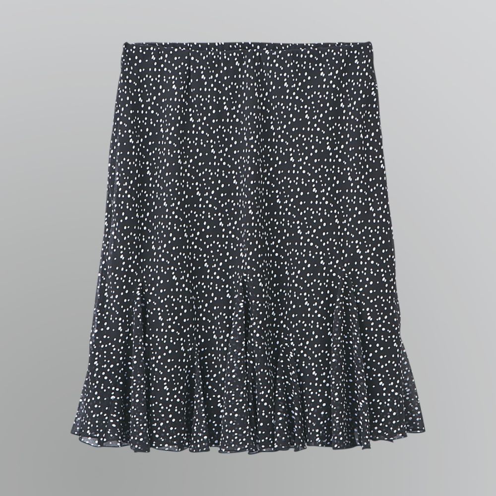 Covington Petite's Flared Pleat Dot Skirt at Kmart.com
