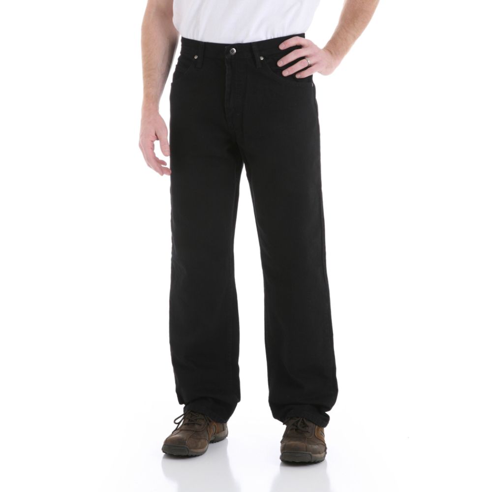 Wrangler Men's Black Denim Relaxed Fit Jean at Kmart.com