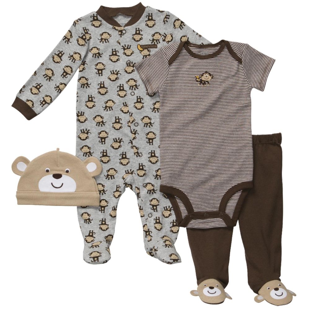 Carters Baby’s Four-Piece Outfit Set Monkey at Sears.com