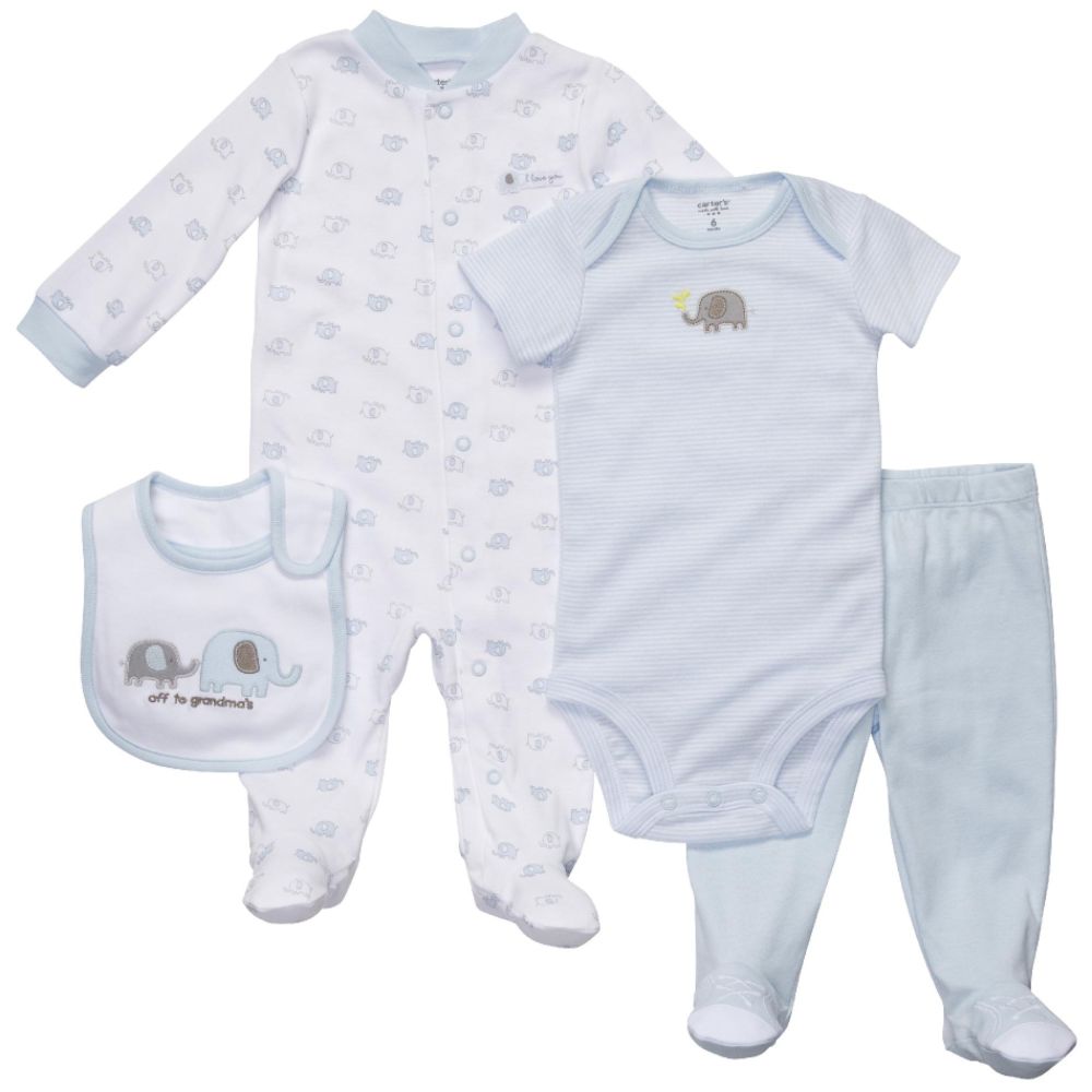 Carters Baby Boys’ 4 PC Outfit Set Elephant at Sears.com