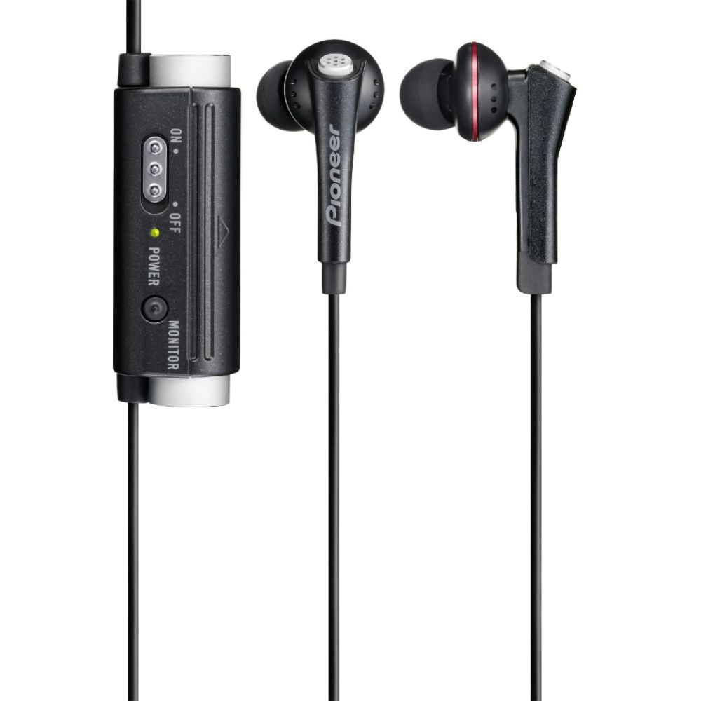 Pioneer Noise Cancelling Earbud Headphones (Black) - SE-NC31C-K