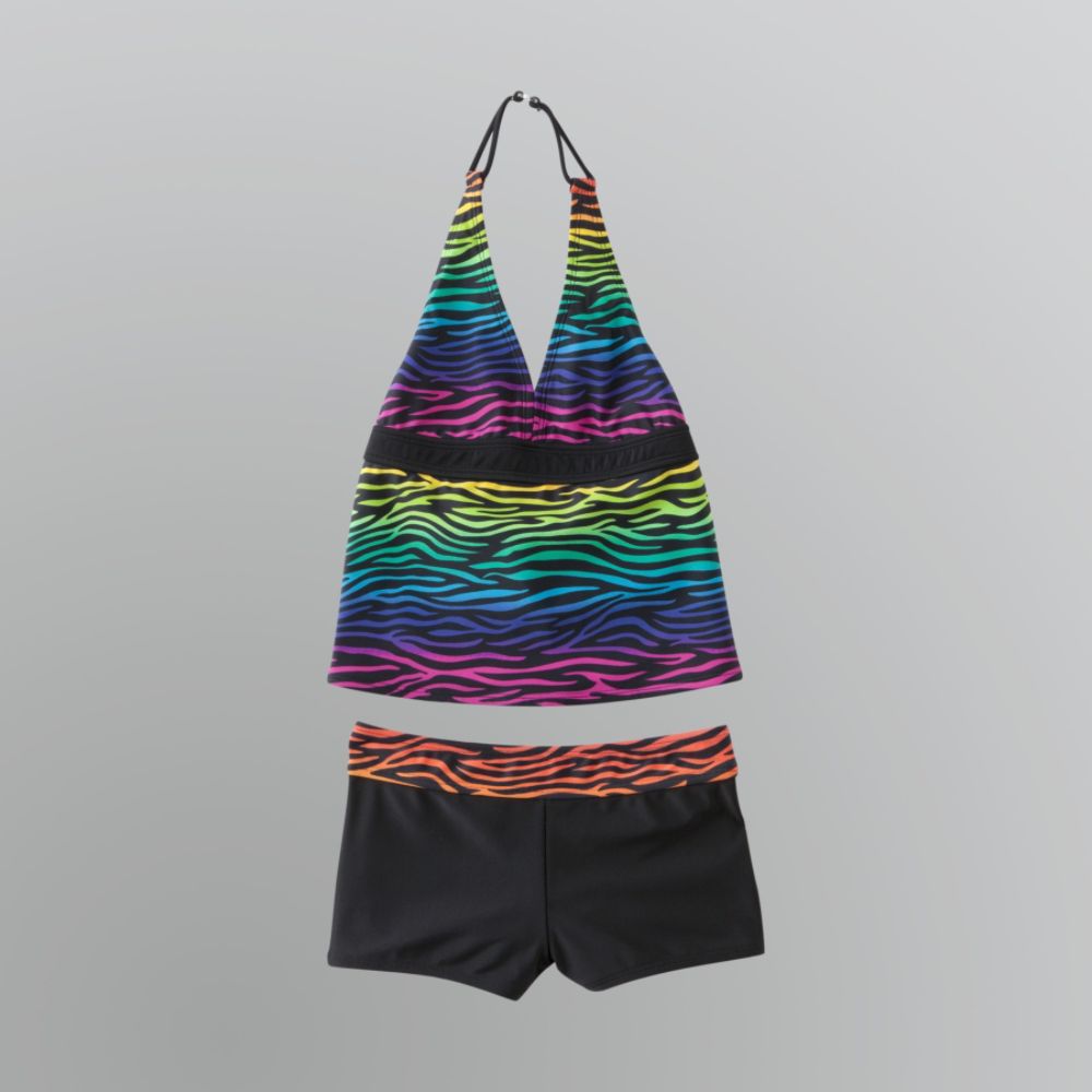 Joe Boxer Girl's Boy Short Tankini - Black at Kmart.com