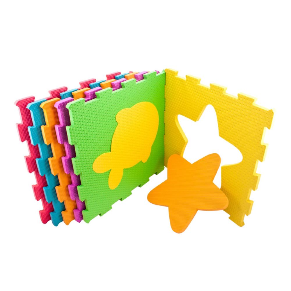 Sassy&nbsp; Soft Play Tiles Learning Shapes