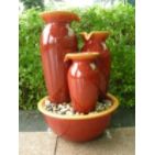 Red Cascade Vase Fountain