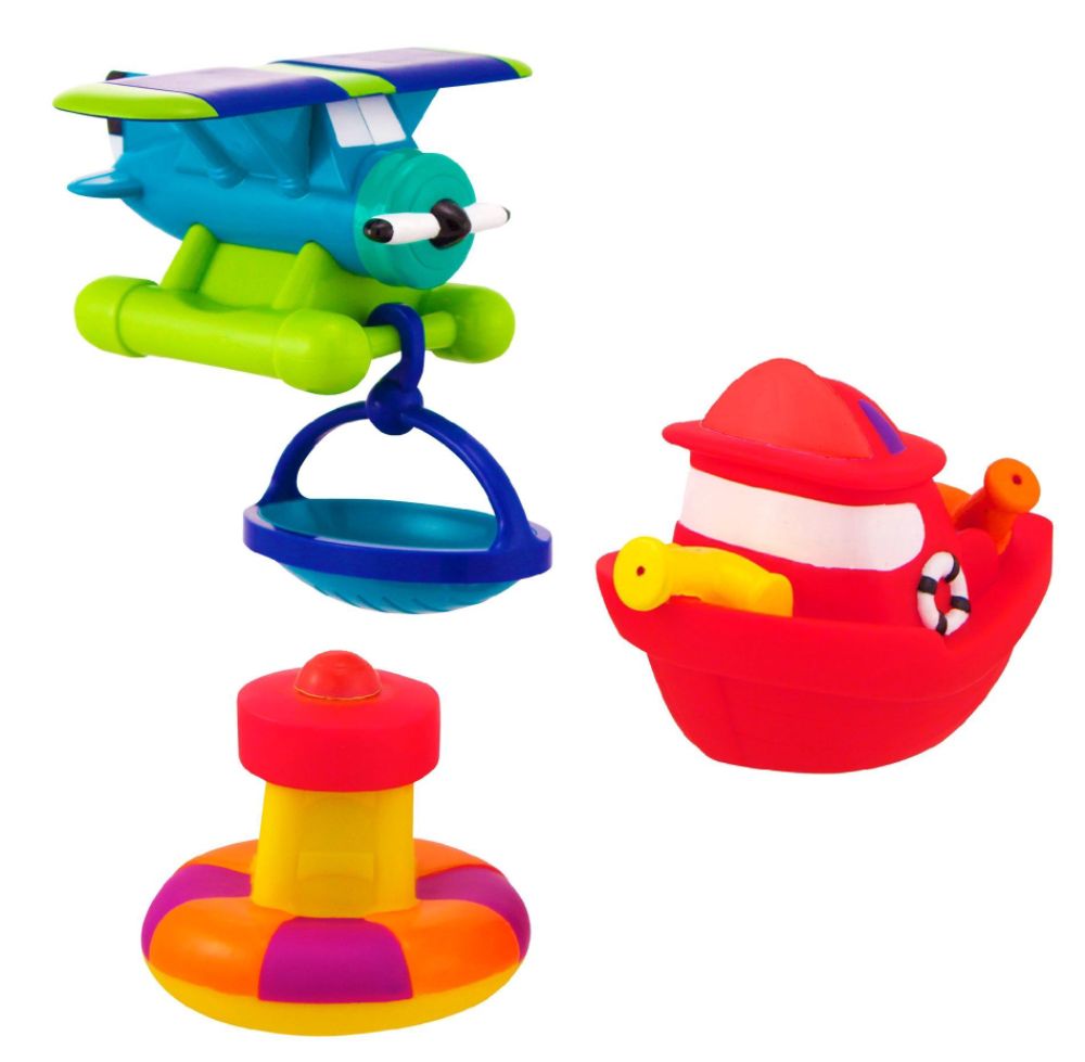 3 Pc Rescue Vehicle Playtime Bath Set