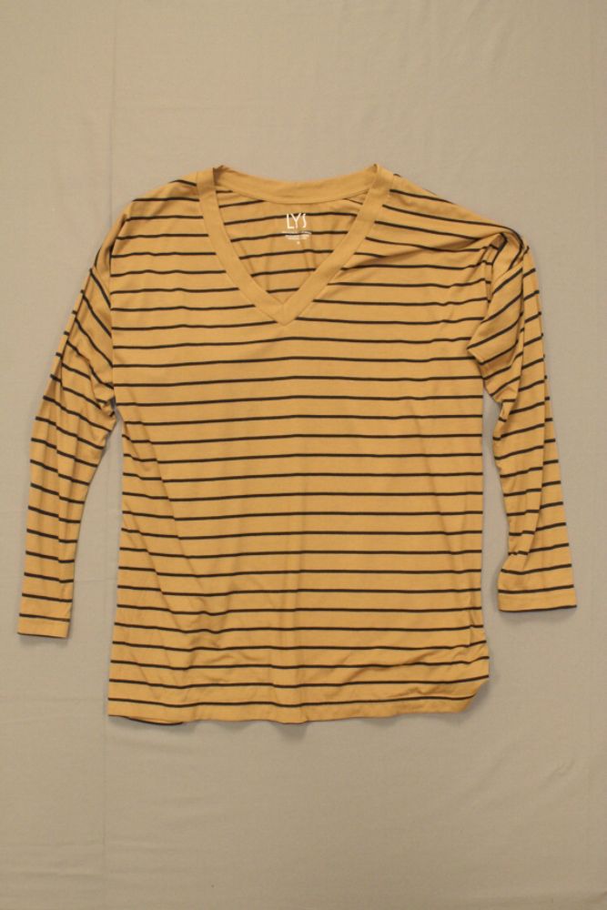 Love Your Style, Love Your Size Women's Plus Stripe Boxy Top