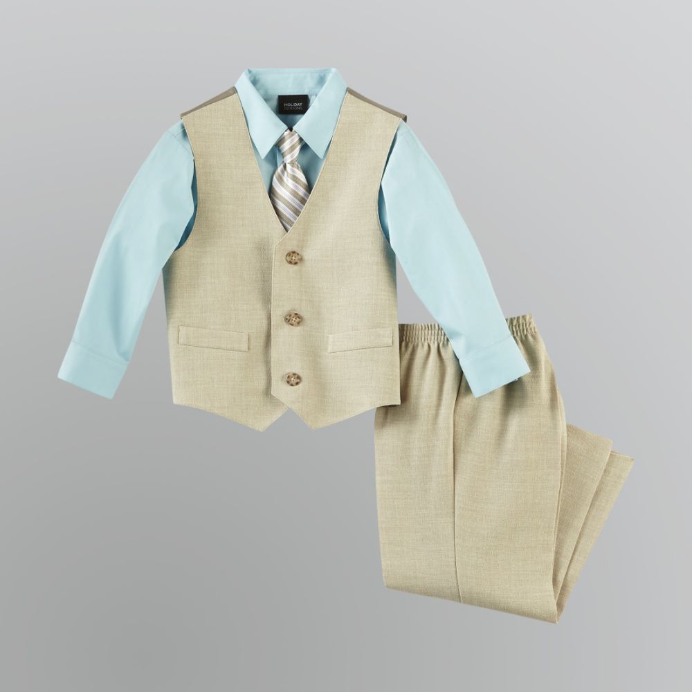 Holiday Editions Infant Boy's 4-Piece Linen Vest Set at Kmart.com