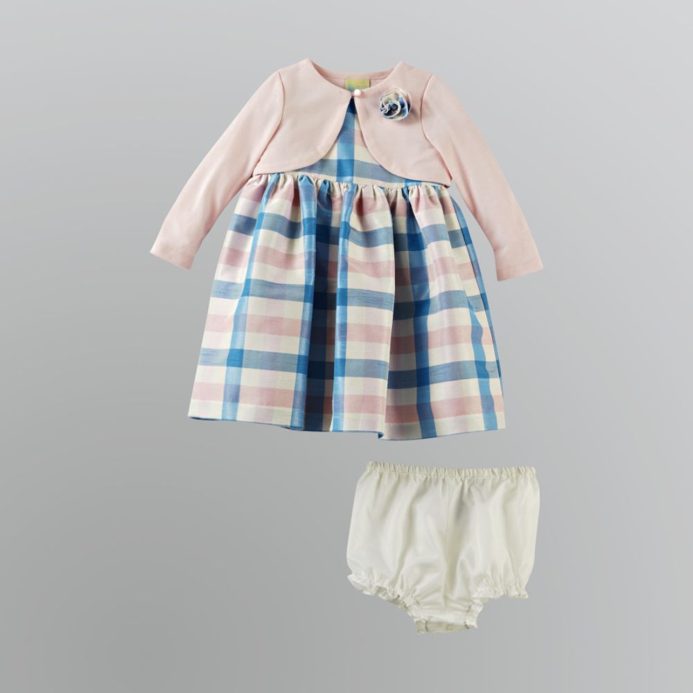 Holiday Editions Infant and Toddler Plaid Cardigan Dress at Kmart.com