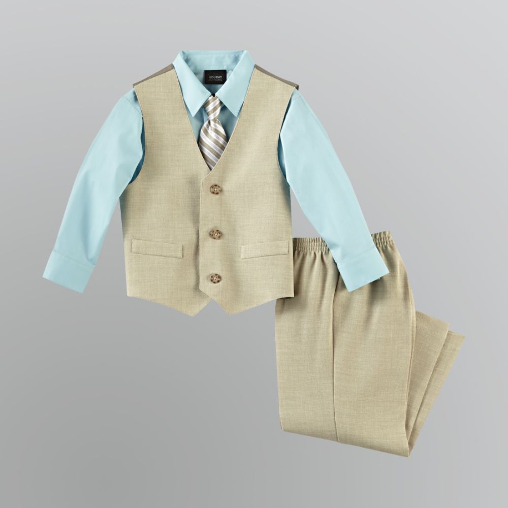 Holiday Editions Toddler Boy's 4-Piece Linen Vest Set at Sears.com