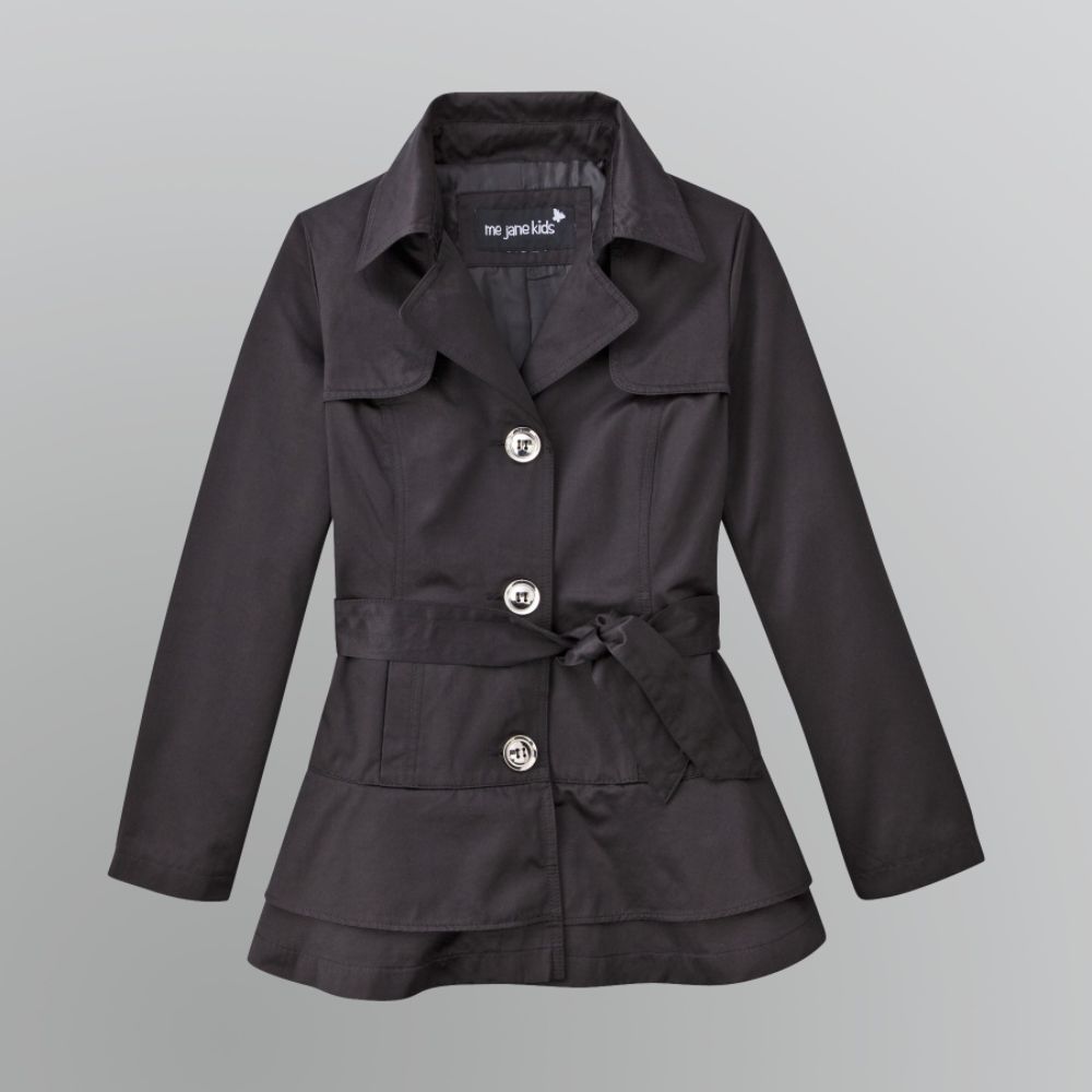Me Jane Girls' A-line Ruffled Hem Trench Coat at Kmart.com