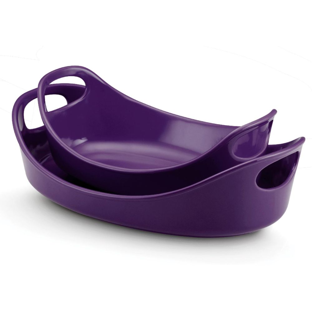 Rachael Ray Stoneware 2Pc Oval Baker Set (Purple) at Sears.com