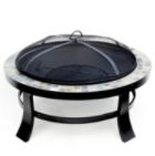 Round Slate Tile Fire Pit