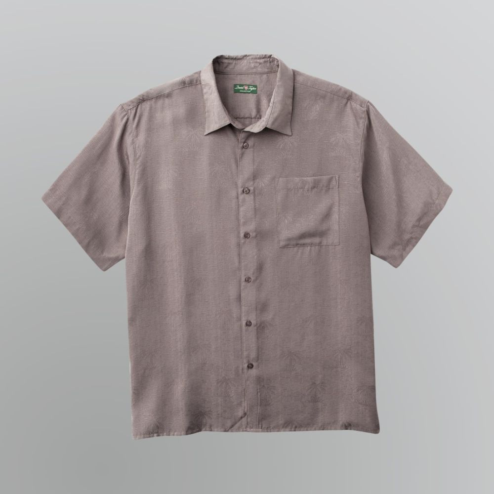 David Taylor Men's Jacquard Tropical Shirt