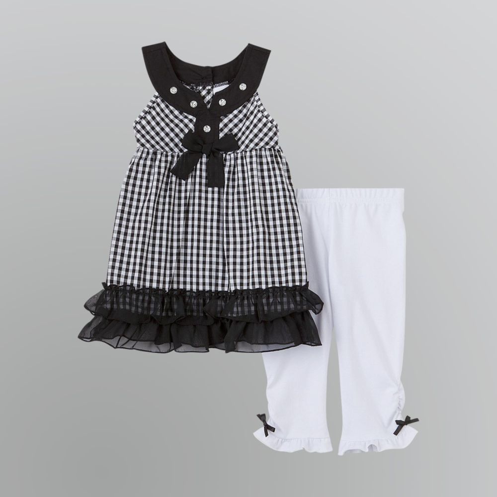 WonderKids Toddler Black Plaid Dress Set at Sears.com