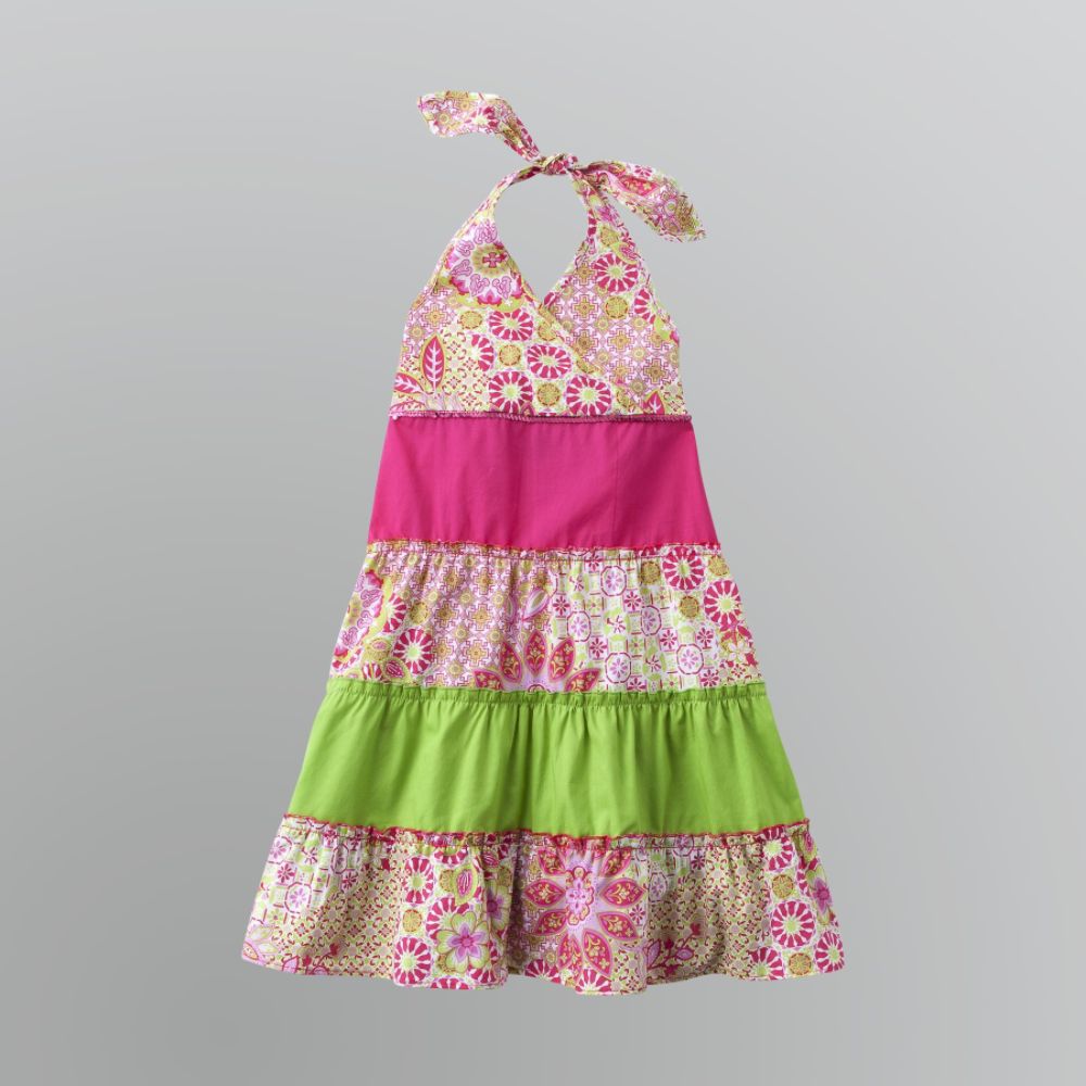 Basic Editions Girl's Tiered Halter Sundress at Kmart.com
