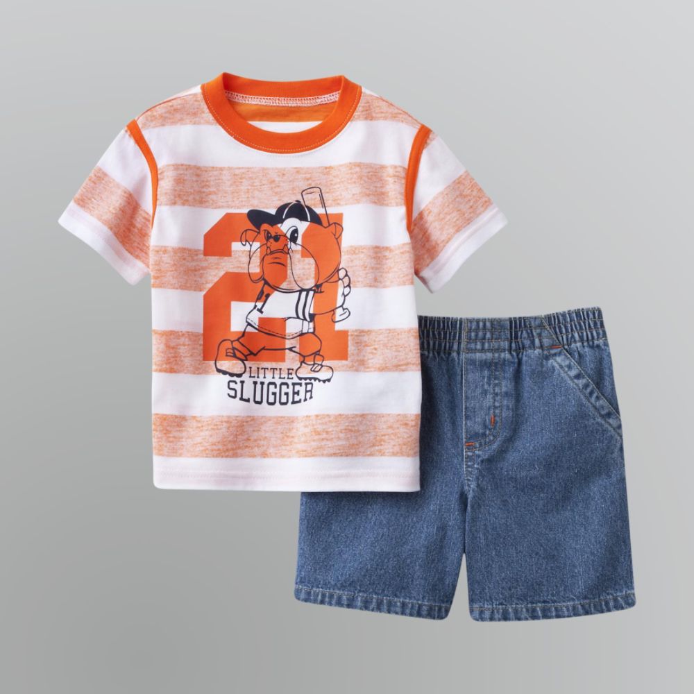 Toughskins Toddler Boy's Little Slugger T-Shirt & Shorts Set at Sears.com