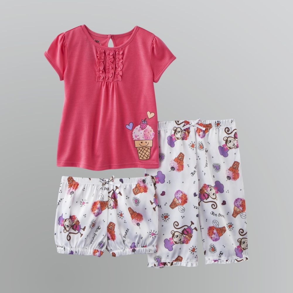 Joe Boxer Toddler Girl's Ice Cream Cone Three-Piece Pajama Set at Sears.com