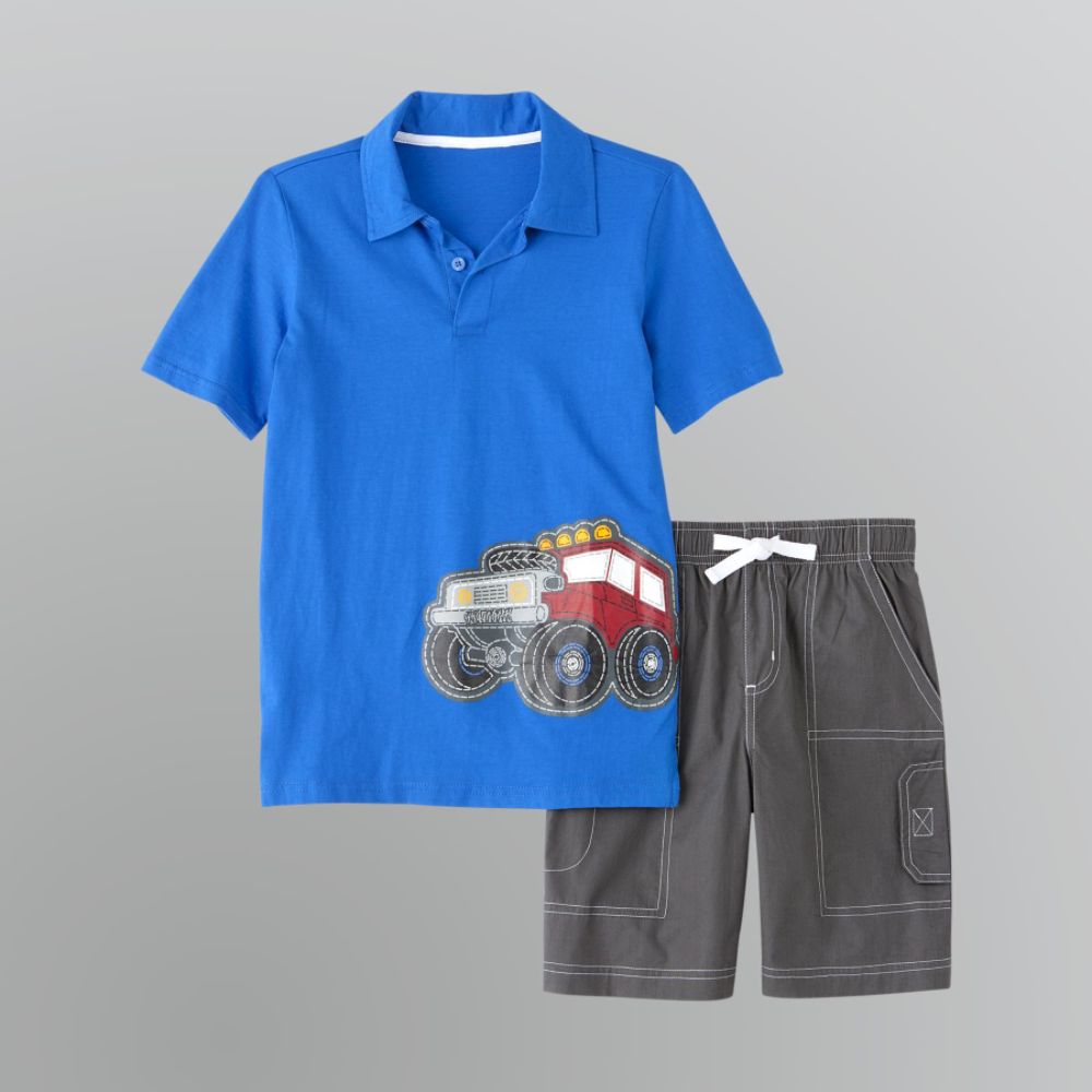 Basic Editions Boy's Monster Truck T-Shirt and Shorts Set at Kmart.com