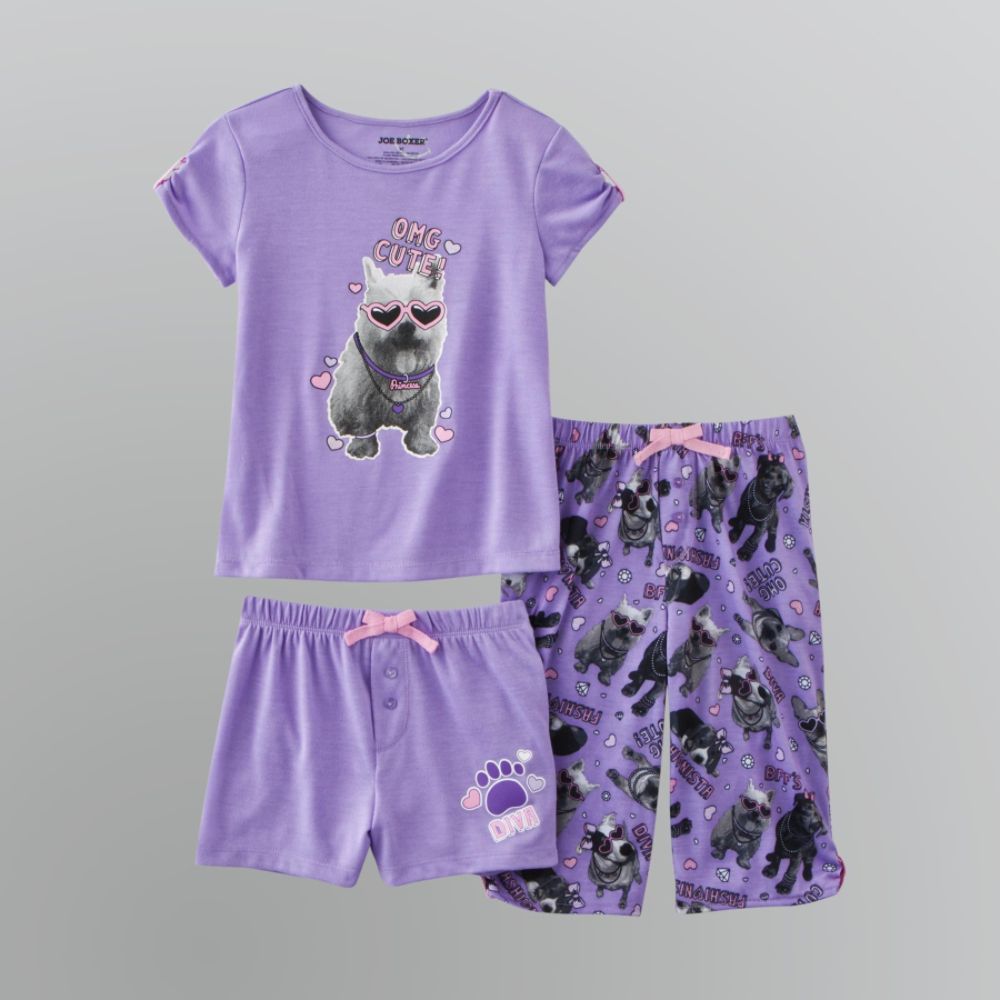 Joe Boxer Toddler Girl's Three-Piece Diva Puppy Pajama Set at Sears.com