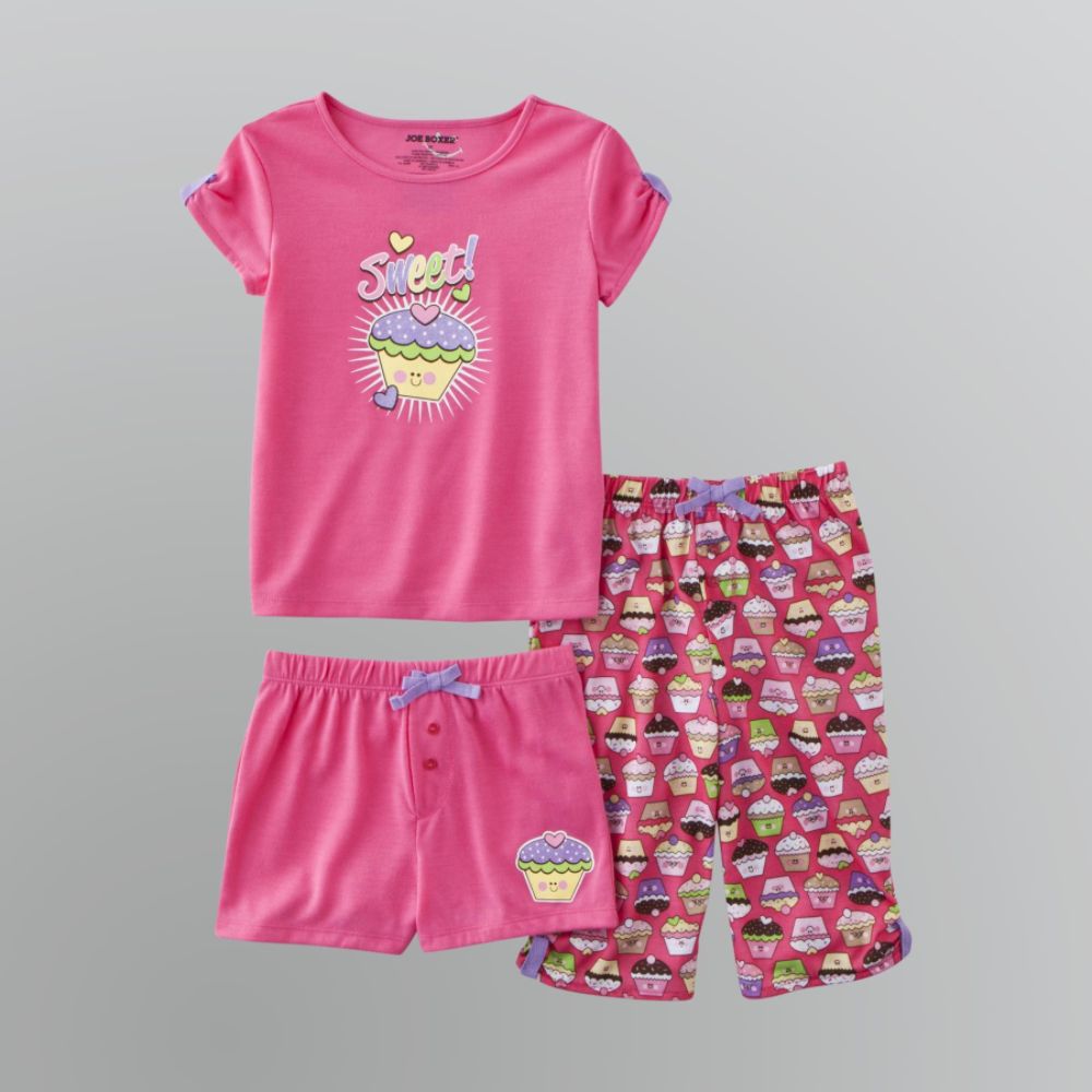 Joe Boxer Toddler Girl's Three-Piece Sweet Cupcake Pajama Set at Sears.com