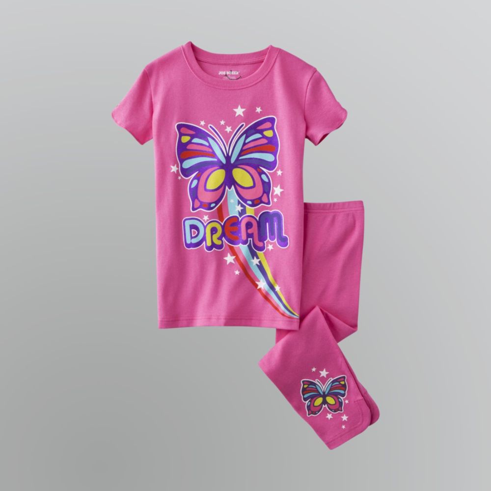 Joe Boxer Girl's Butterfly T-Shirt & Leggings Pajamas Set at Sears.com
