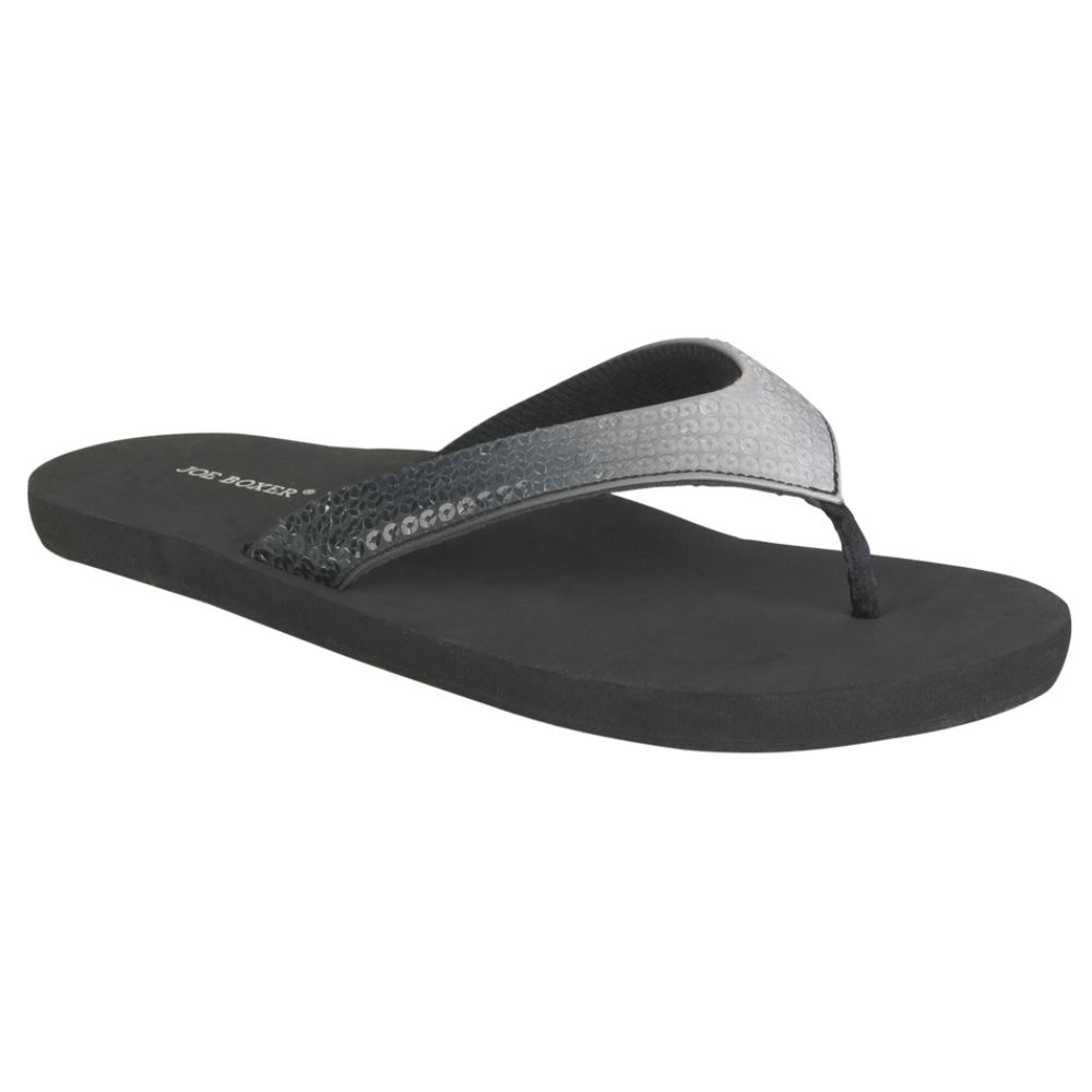 Joe Boxer Women's Zala Ombre Sequin Thong - Black at Kmart.com