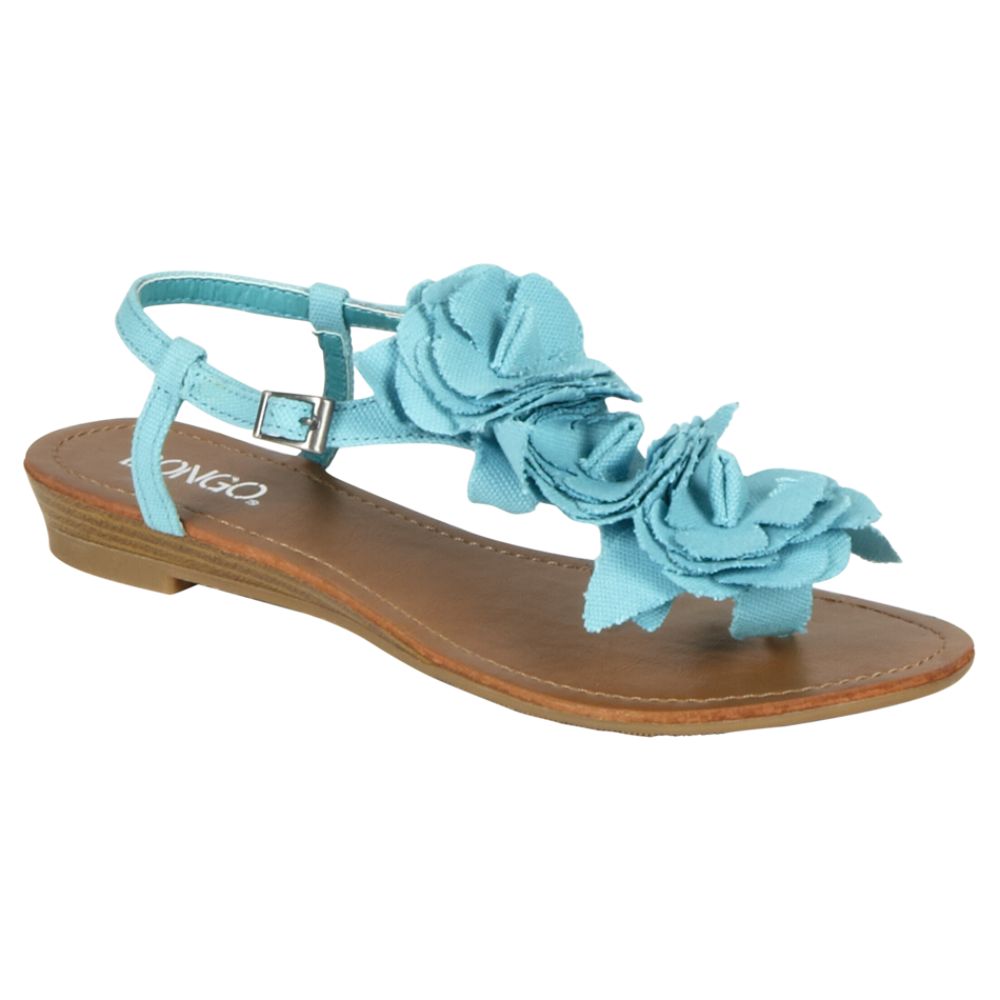 Bongo Women's Marlena Flower Slingback Sandal - Teal at Kmart.com
