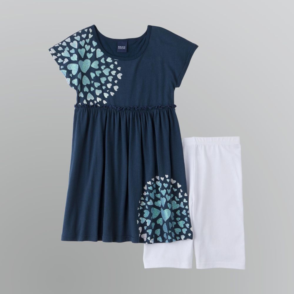 Basic Editions Girl's Dress and Bike Shorts Set at Kmart.com
