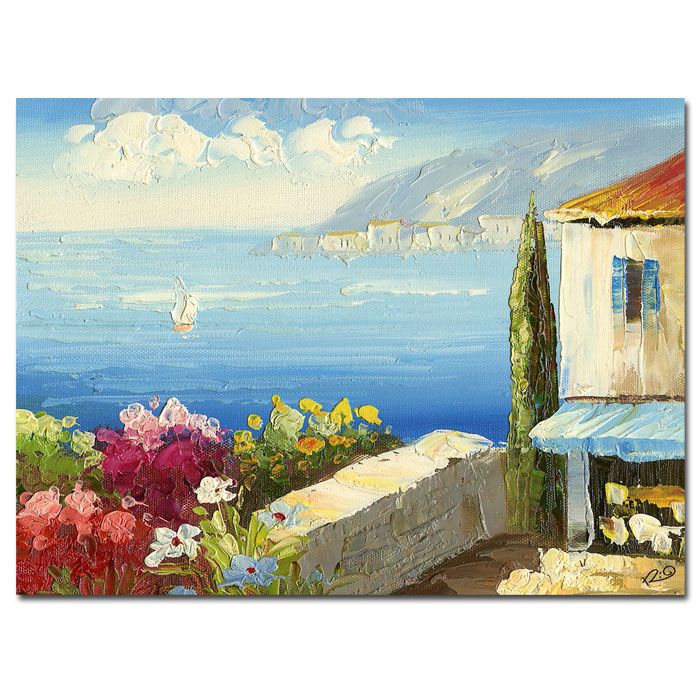 Trademark Art 26x32 inches Rio "Mideterreanean Cottage"