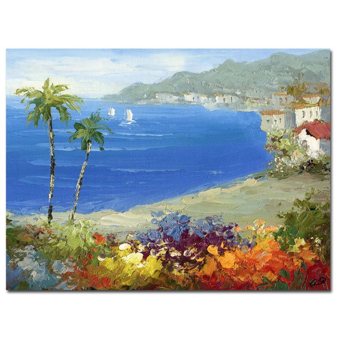 Trademark Art 26x32 inches Rio "Mideterreanean Beach"