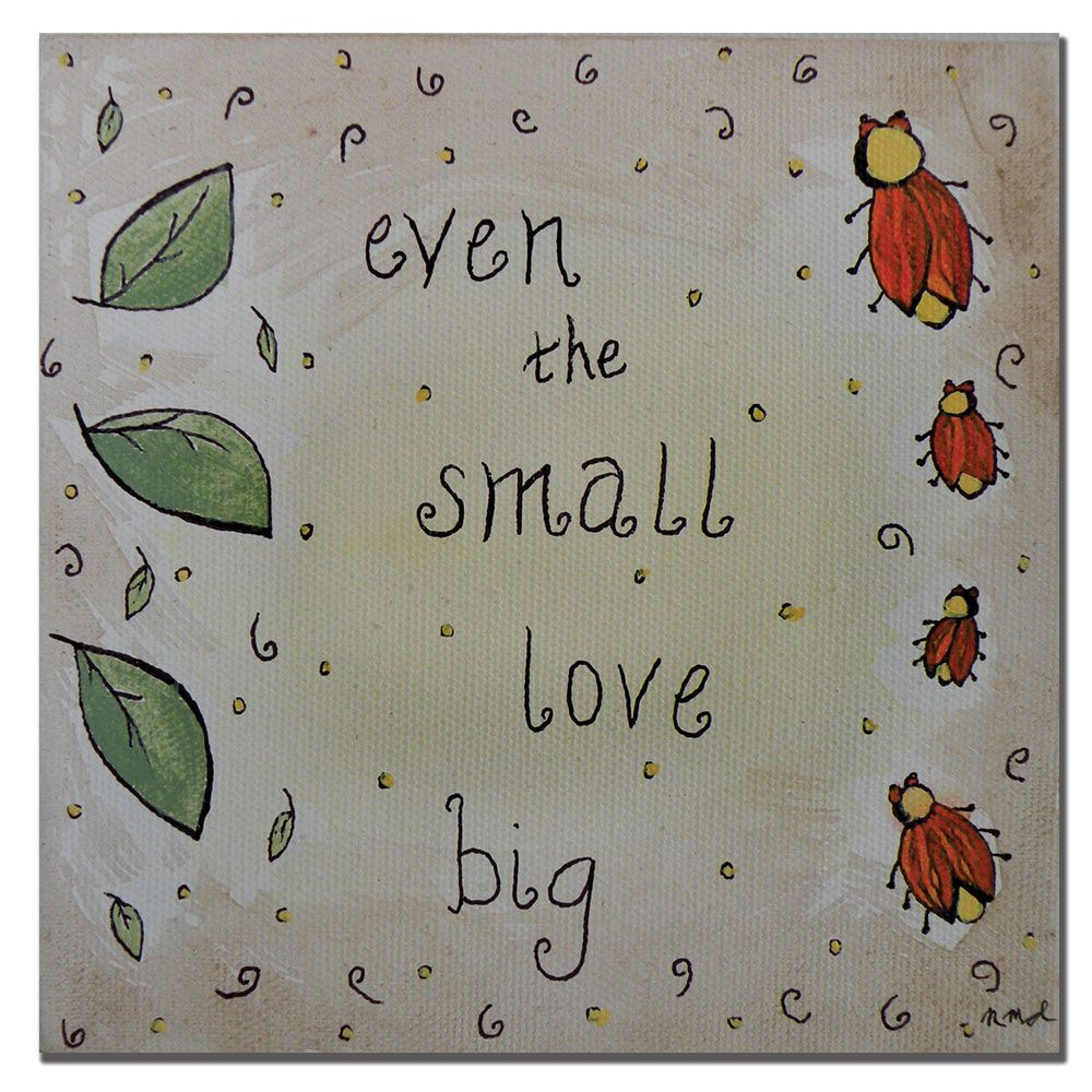 Trademark Art 14x14 inches "Love Bug" by Nicole Dietz