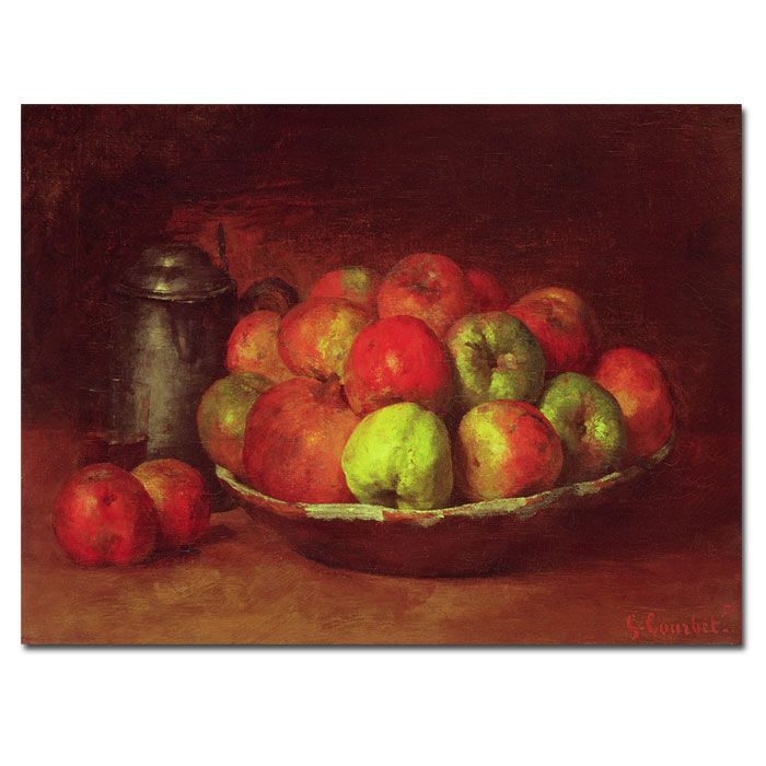 Trademark Art 14x19 inches "Still Life with Fruit 1871-72" by Gustave