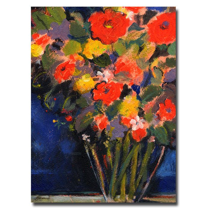 Trademark Art 24x32 inches Sheila Golden "Blue Wall" price decreased by 48%