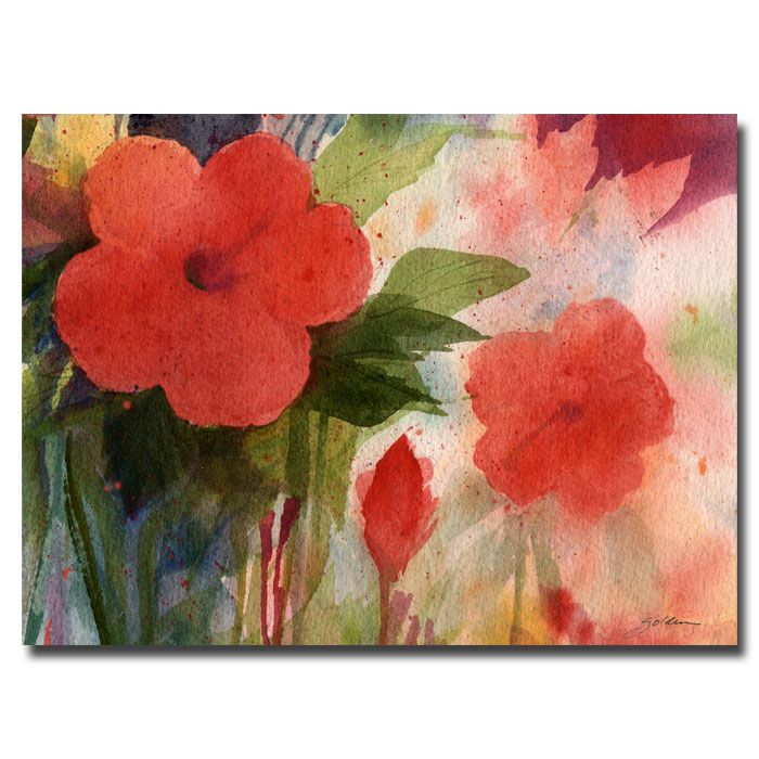 Trademark Art 18x24 inches Sheila Golden "Red Blossoms" price decreased by 66%