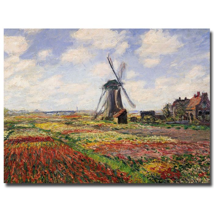 Trademark Art 35x47 inches Claude Monet "Tulip Fields with Rijnsburg price decreased by 86%