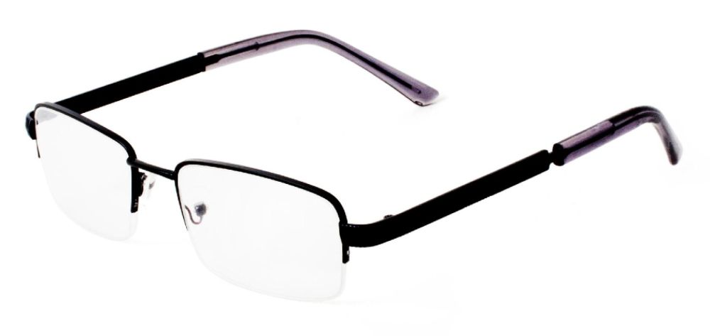 Icon Eyewear Men’s Half Rim Reading Glasses Black 2.25 at Kmart.com