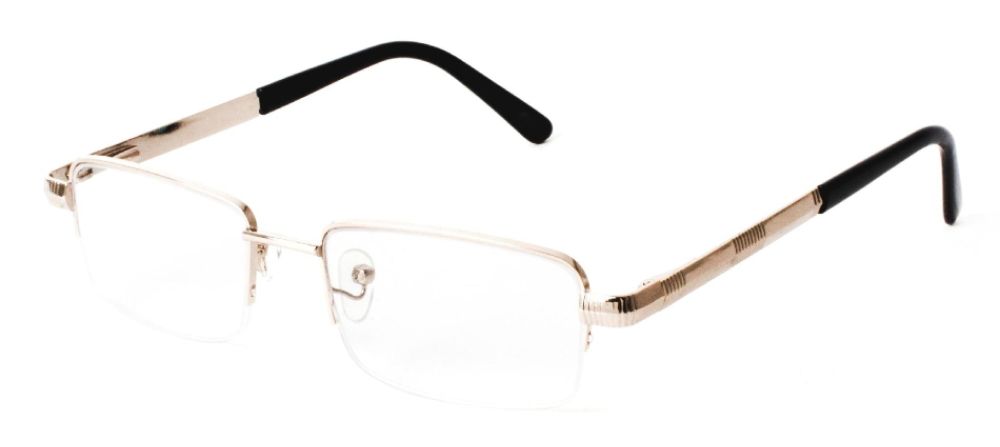 Icon Eyewear Men’s Half Rim Reading Glasses Gold 1.25 at Kmart.com