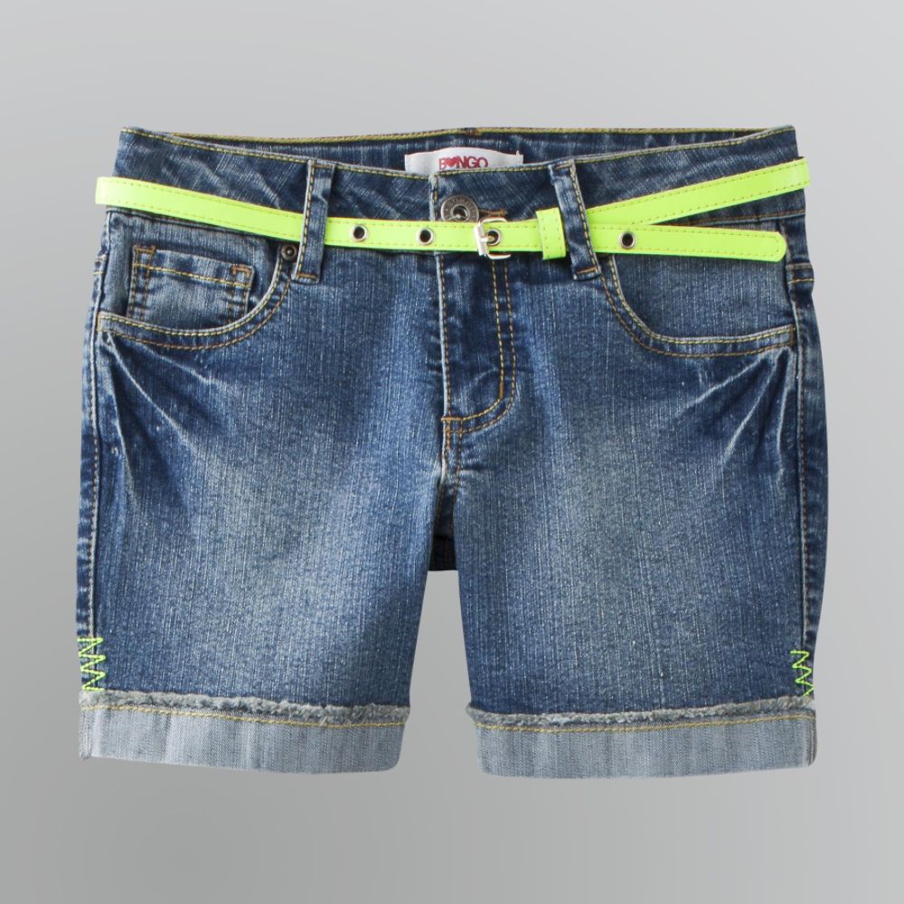 Bongo Girl's Belted Denim Shorts at Kmart.com