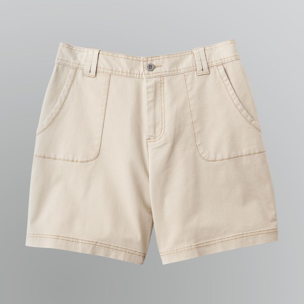 Laura Scott Petite's Stretch Khaki Shorts at Kmart.com