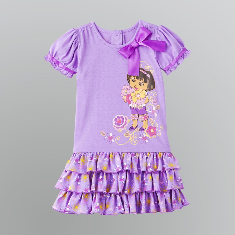 Dora The Explorer Toddler Girl's Drop Waist Knit Dress at Kmart.com