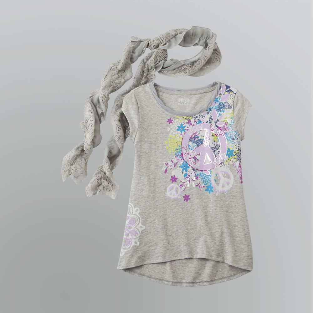 Canyon River Blues Girl's Plus T-Shirt & Scarf Set at Sears.com