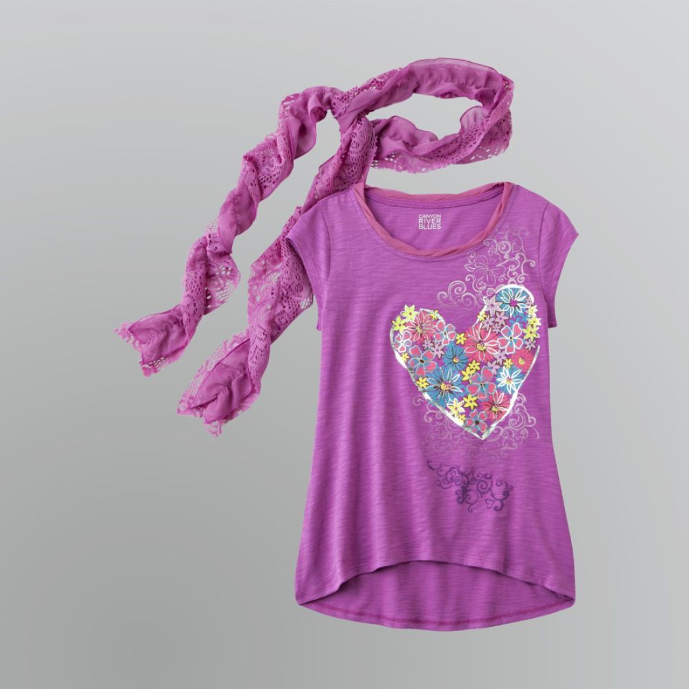 Canyon River Blues Girl's Plus T-Shirt & Scarf Set at Sears.com