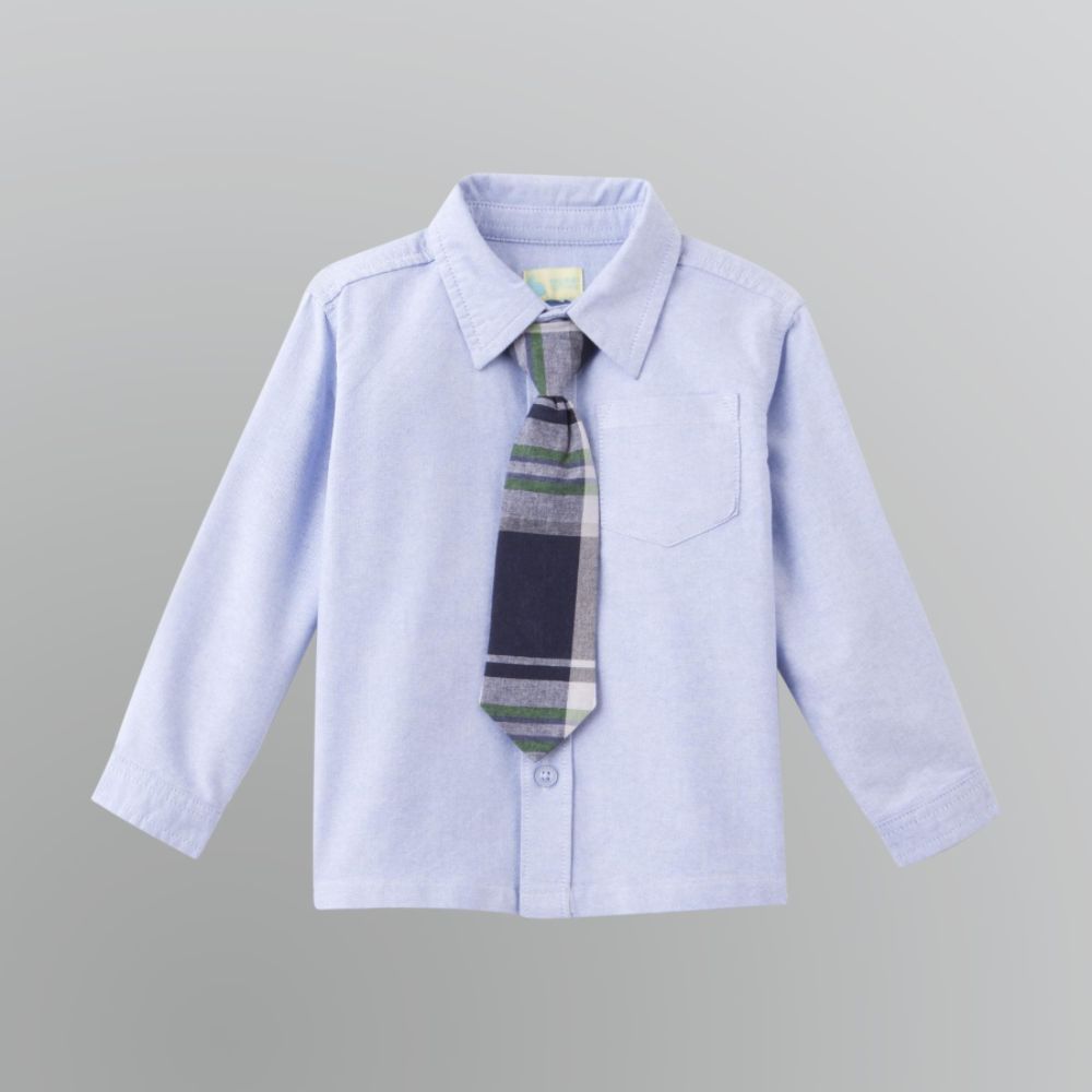 WonderKids Infant Boy's Oxford Shirt and Tie at Kmart.com