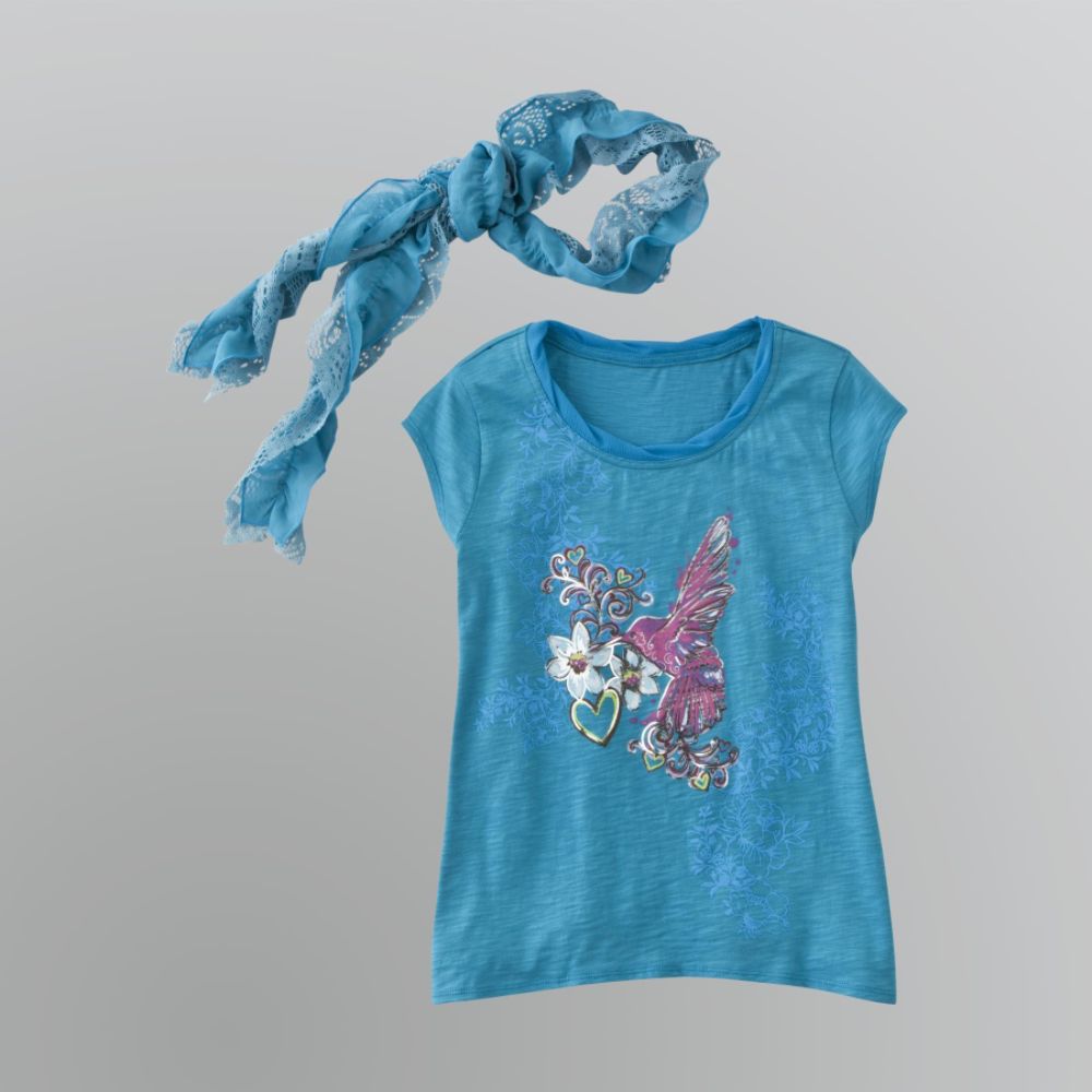 Canyon River Blues Girl's Plus T-Shirt & Scarf Set at Sears.com