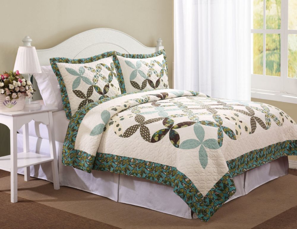American Traditions Farfalla King Quilt with 2 Shams at Kmart.com