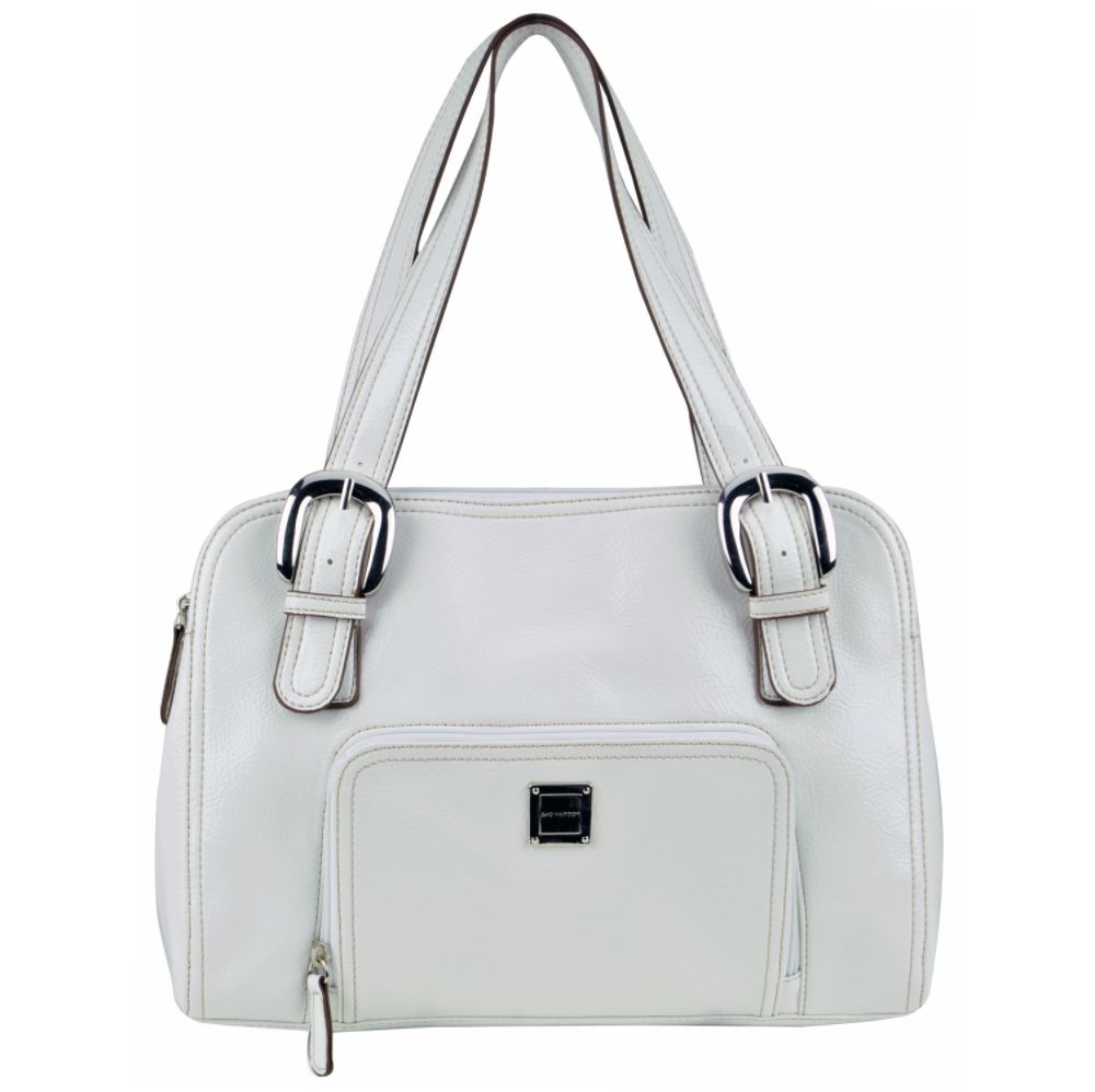 Sag Harbor Womens Tote Santa Cruz Crinkle White